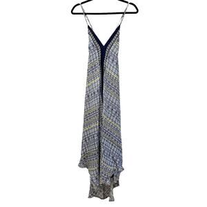 ASTR The Label Navy Multi Medallion Coastal Beach Tie Back Maxi Dress NWT Sz M